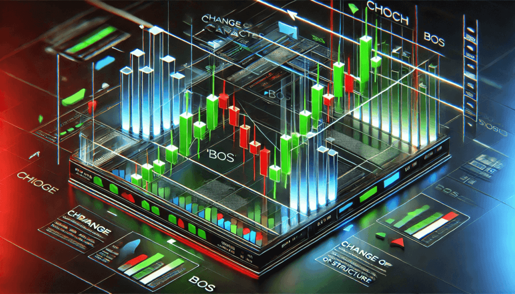 CHoCH و BoS در تحلیل تکنیکال